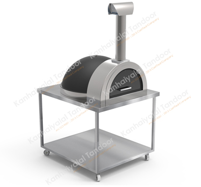 Matt Black Igloo Pizza Oven